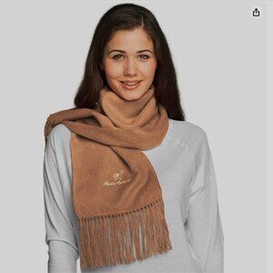 🌻100% Alpaca Camargo Camel Fringe Scarf